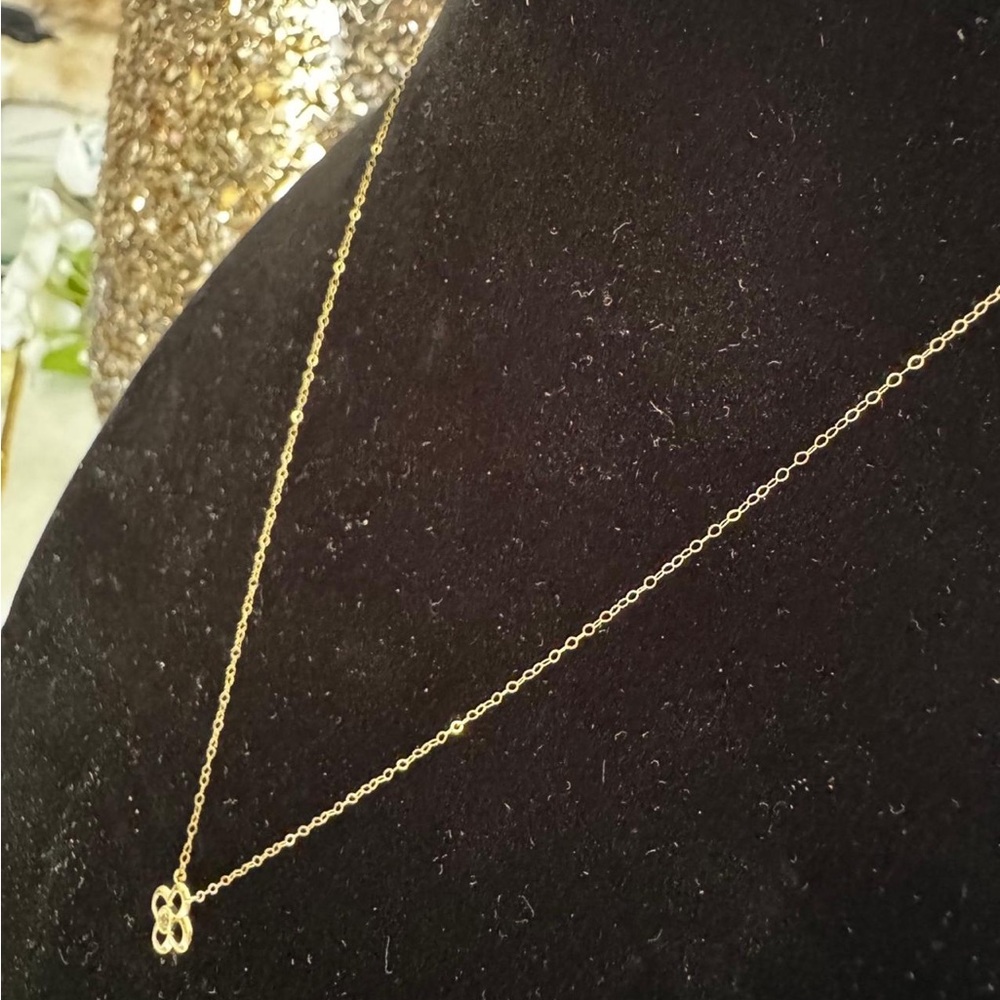 Stampd Gold Necklace with Crystal Accent - Picture 4 of 5